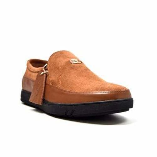 British Walkers Canterbury Men s Tan Leather and Suede Slip On Hot on Sale