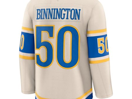 ST. LOUIS BLUES FANATICS PREMIUM BINNINGTON WINTER CLASSIC JERSEY - BEIGE Supply