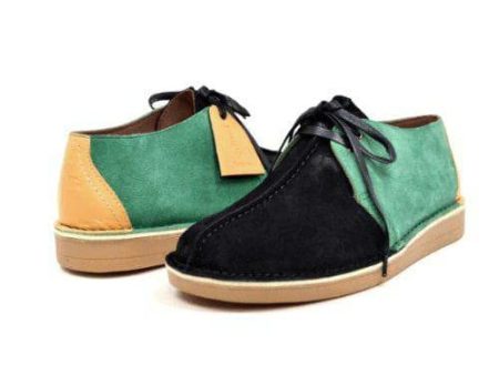 British Walkers Kingston Desert Trek Men s Jamaica Green Yellow Black Suede on Sale