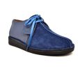 British Walkers Kingston Desert Trek Men s Blue Leather and Suede For Cheap