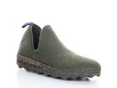 Asportuguesas round toe shoes CITY - Military Green Hot on Sale