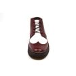 British Walkers Wingtip Two Tone Burgundy and White Leather For Cheap