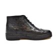 British Walkers Playboy Original Ostrich Wingtip Men s Black Leather and Ostrich High Tops Supply