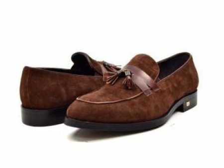 British Walkers Space Men s Brown Suede and Leather Sophisticated Crepe Sole Loafers Online Hot Sale