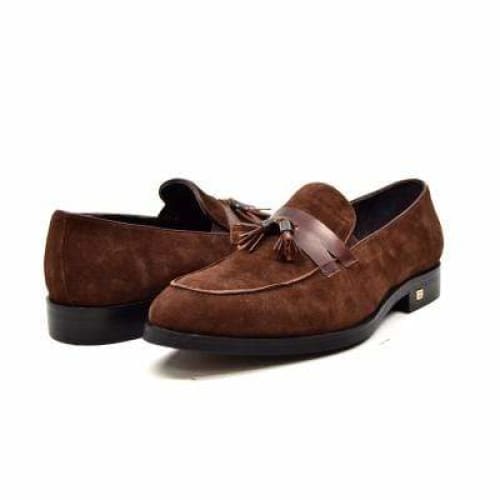 British Walkers Space Men s Brown Suede and Leather Sophisticated Crepe Sole Loafers Online Hot Sale