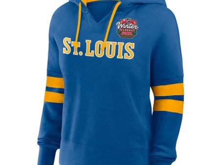 ST. LOUIS BLUES WINTER CLASSIC LADIES HOODIE - AIR FORCE BLUE Discount