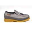 British Walkers Brooklyn 2 Men s Gray Premium Snake Leather Crepe Sole Shoes Supply