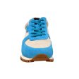 British Walkers Surrey Men s Blue and Beige Leather and Suede Sneakers For Cheap