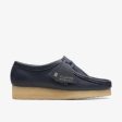 [26168642] Womens CLARKS WALLABEE - NAVY LEATHER Cheap