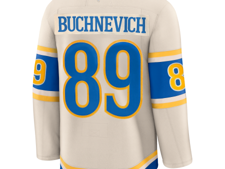 ST. LOUIS BLUES FANATICS PREMIUM BUCHNEVICH WINTER CLASSIC JERSEY - BEIGE Online Sale