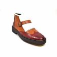 British Walkers Wingtip Men s White Brown and Wine Leather Fashion