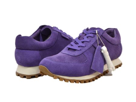 British Walkers Surrey Men s Purple Leather and Suede Sneakers Sale