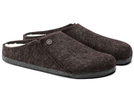 (1016570) Zermatt Shearling Wool Felt Slippers - Mocha Fashion