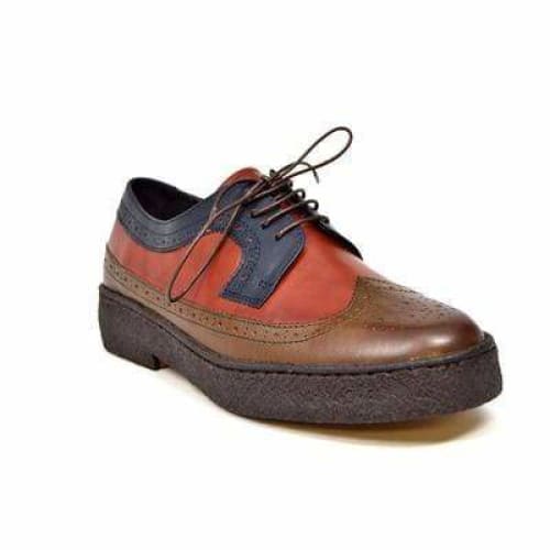 British Walkers Wingtips Men s Olive Burgundy Navy Leather Oxfords Cheap