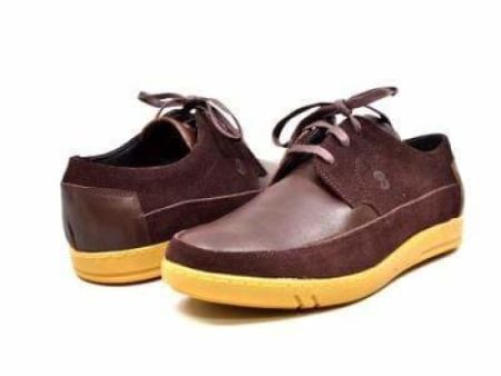 British Walkers Bristol Bally Style Men s Brown Leather and Suede Low Top Sneakers For Sale