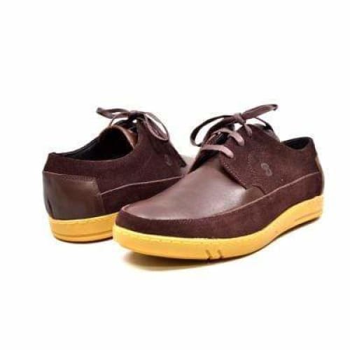 British Walkers Bristol Bally Style Men s Brown Leather and Suede Low Top Sneakers For Sale