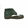 British Walkers Wingtip Two Tone Men s Green and White Leather For Discount