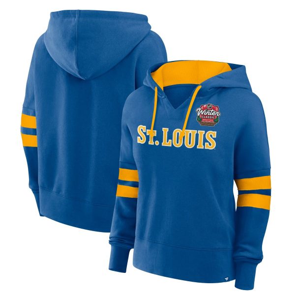 ST. LOUIS BLUES WINTER CLASSIC LADIES HOODIE - AIR FORCE BLUE Discount