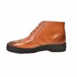 British Walkers Playboy Wingtips Limited Edition Men s Cognac Leather High Top Boots For Discount