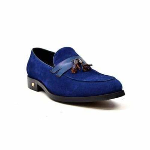 British Walkers Space Men s Navy Blue Suede and Leather Sophisticated Crepe Sole Loafers Online Hot Sale