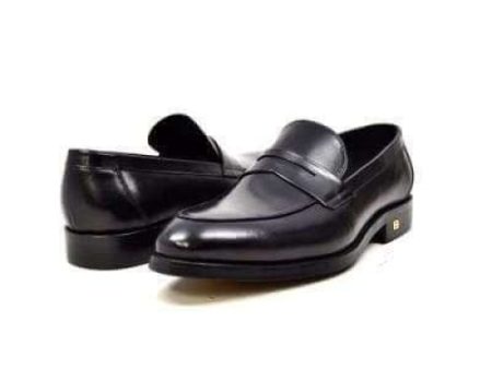 British Walkers Berlin Men s Black Leather Loafers Online