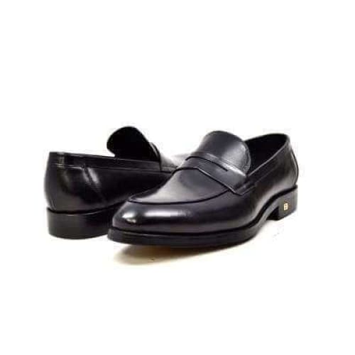 British Walkers Berlin Men s Black Leather Loafers Online