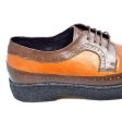 British Walkers Wingtips Limited Edition Men s Two Tone Low Cut Tan and Brown Leather Online Sale