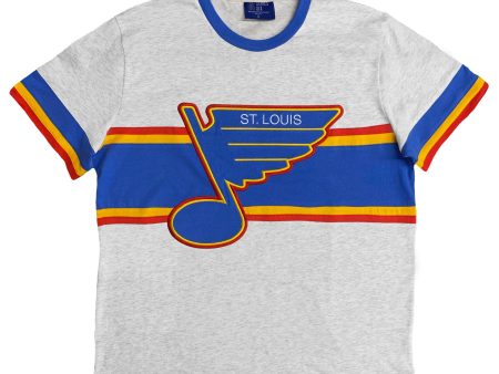 ST. LOUIS BLUES SERIES SIX OZZY 2 STRIPED TEE Online Hot Sale