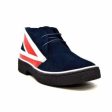 British Walkers Playboy Union Jack Men s Red White and Blue Suede Fashion