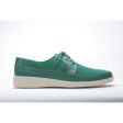 Johnny Famous Bally Style Park West Men s Green Leather and Suede Low Tops Supply