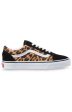 (U3B3I6) Leopard Old Skool Shoes - Black True White Discount