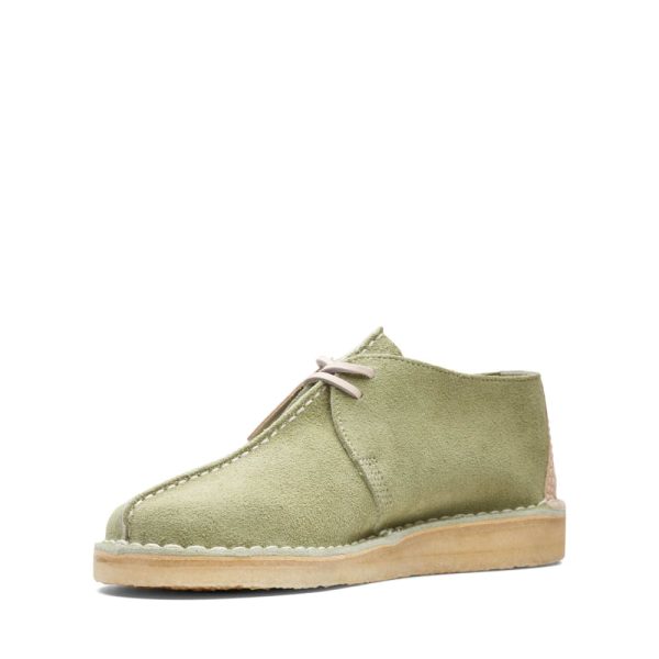 Clarks Original Desert Trek Men s Pale Green Suede 26165805 Discount