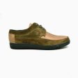 British Walkers Bristols Bally Style Men s Olive Green and Tan Leather and Suede Low Top Sneakers Discount