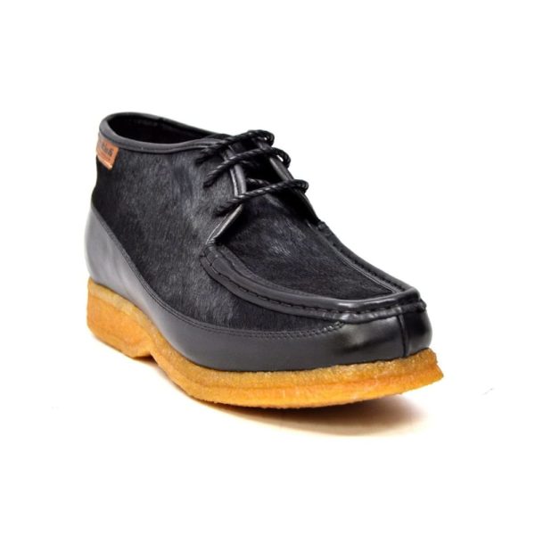 British Walkers Knicks Men s Black Leather and Pony Skin Hot on Sale