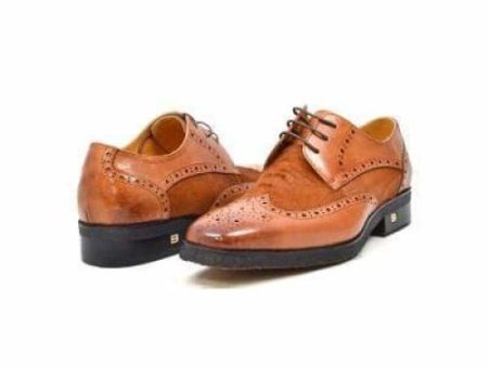 British Walkers Charles Men s Cognac Leather Oxford Loafers Sale