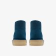 [26173213] Womens CLARKS DESERT BOOT - DEEP BLUE SUEDE Online Hot Sale