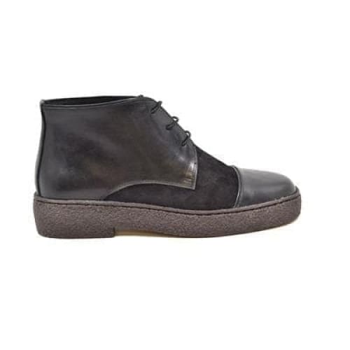 British Walkers Playboy Moc Toe Men s Black Leather and Suede on Sale