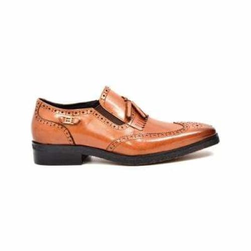 British Walkers Rick Men s Cognac Leather Slip On Online Sale