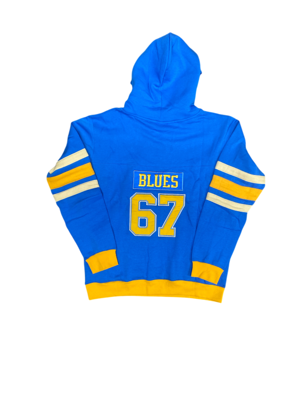 ST. LOUIS BLUES SPORT DESIGN SWEDEN HERITAGE HOCKEY HOODIE - AIR FORCE BLUE Supply