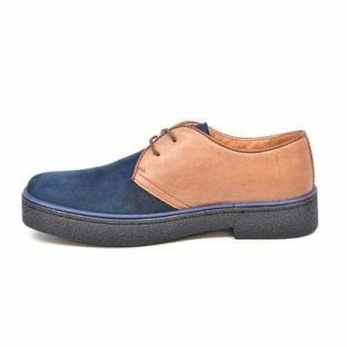 British Walkers Playboy Classic Low Cut Men s Tan and Navy Leather Oxfords Online Hot Sale