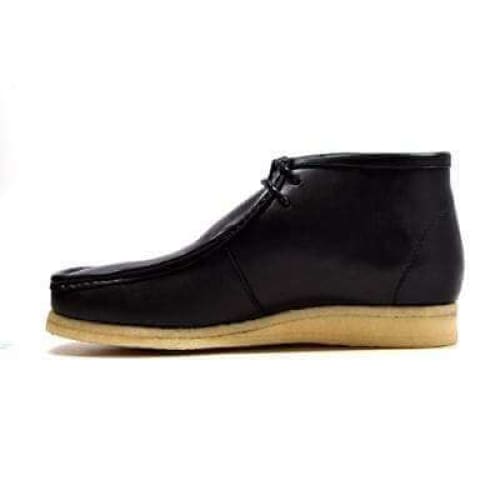 British Walkers Wallabee Boots Men s Black Leather High Top Online now