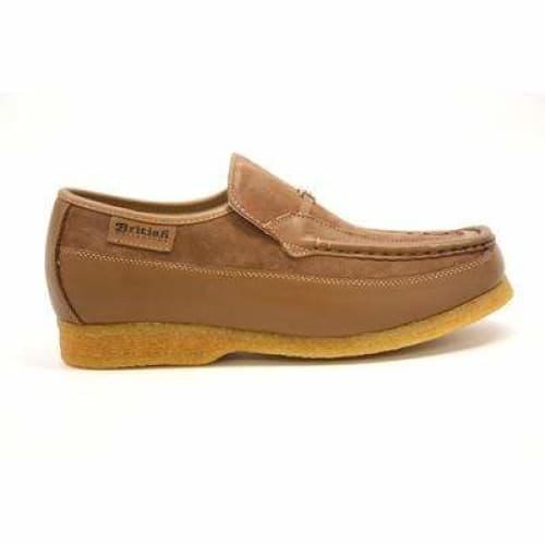 British Walkers Power Men s Tan Leather Crepe Sole Slip Ons Online now