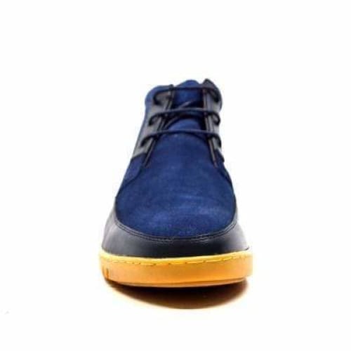 British Walkers Birmingham Bally Style Men s Navy Blue Suede High Tops Fashion