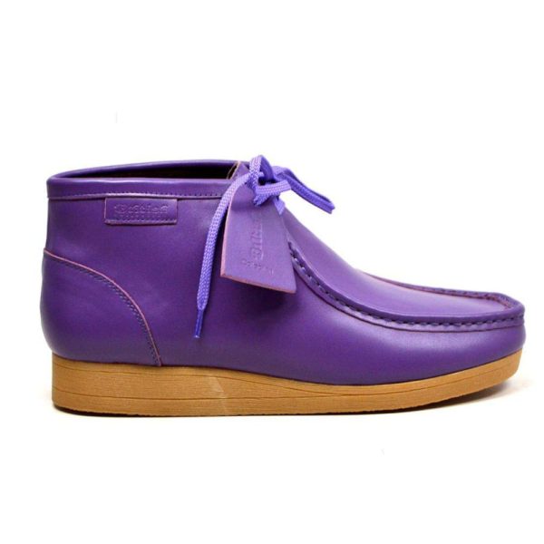 British Walkers New Castle 2 Wallabee Boots Men s Purple Leather Discount