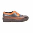 British Walkers Wingtip Low Cut 3 Tone Multi Color Leather Hot on Sale