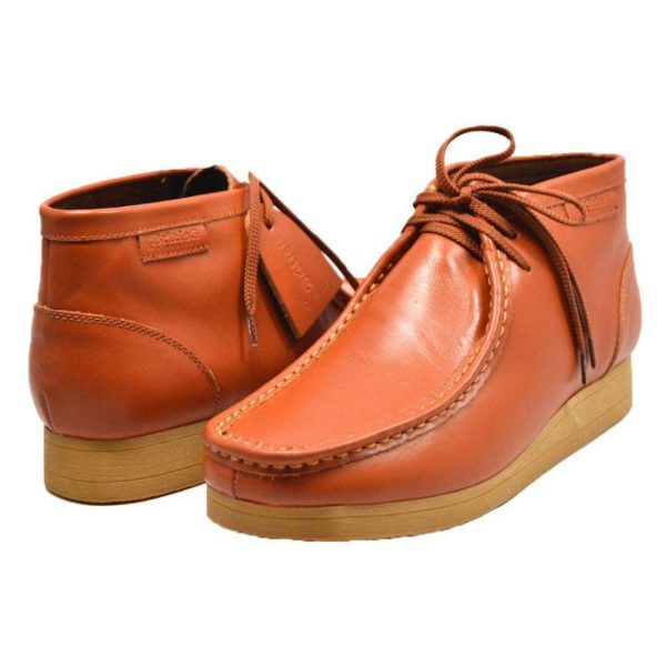 British Walkers New Castle 2 Wallabee Boots Men s Caramel Leather Online