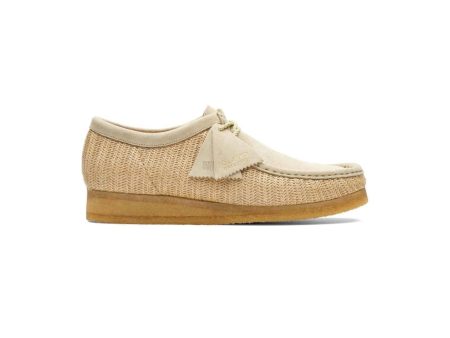 Clarks Originals Wallabee Low Men s Natural Interest Raffia Textile 26165447 For Cheap