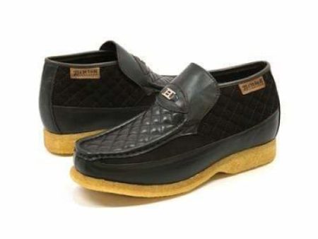 British Walkers Checkers Men s Brown Leather and Suede Slip Ons on Sale