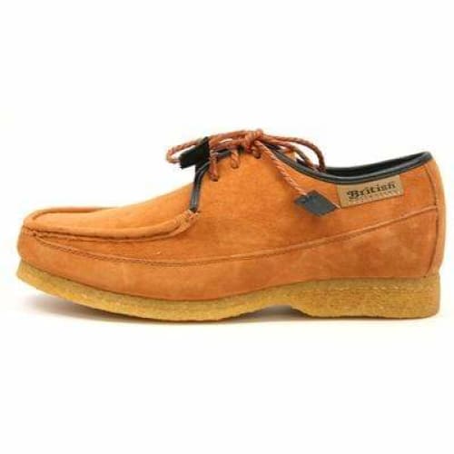 British Walkers Crown Low Top Men s Tan Suede Crepe Sole Shoes Online Hot Sale