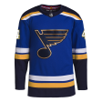 ST. LOUIS BLUES ADIDAS AUTHENTIC PRO-STITCH LEDDY #4 HOME JERSEY - BLUE Online Hot Sale